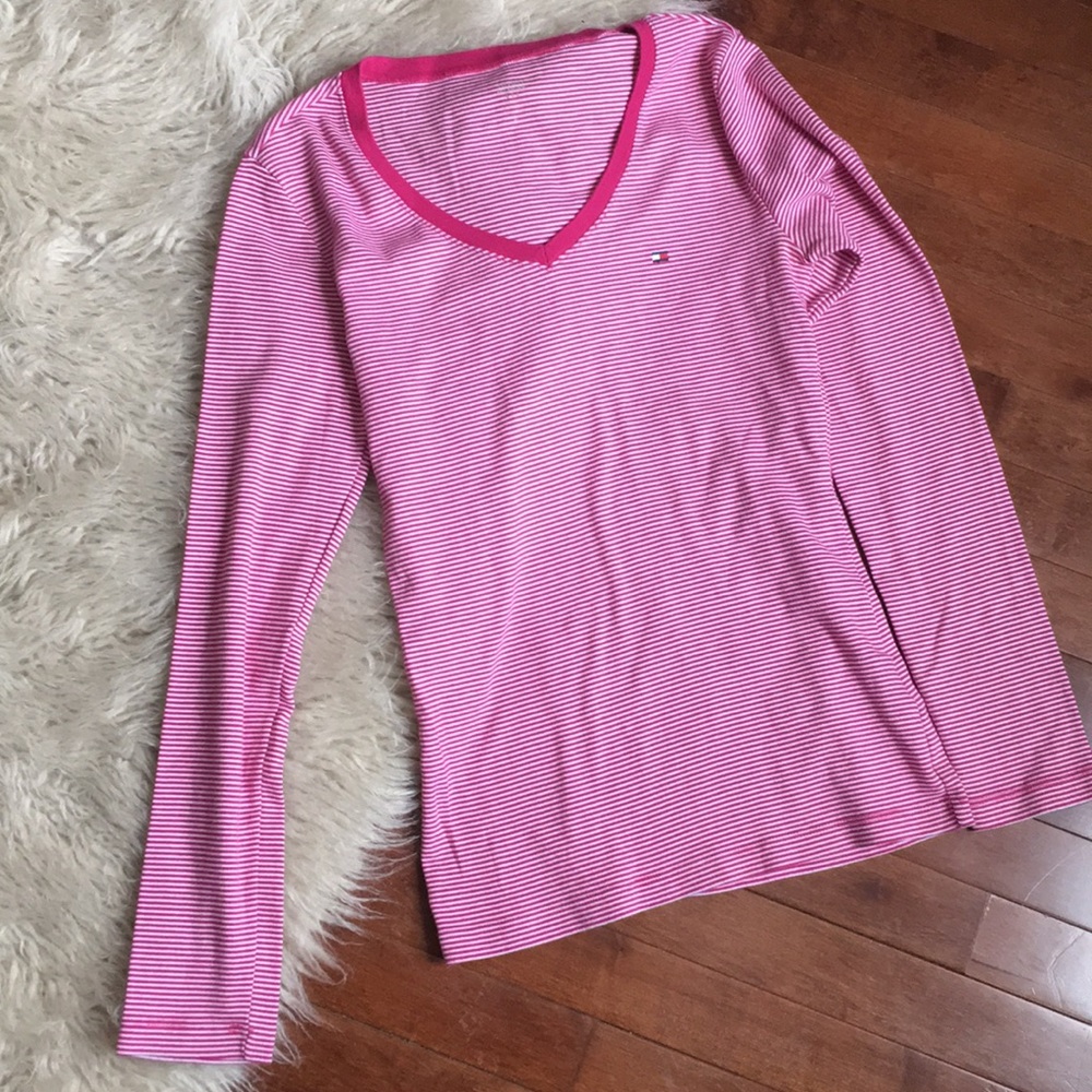 Delicious Tommy Hilfiger pink striped top